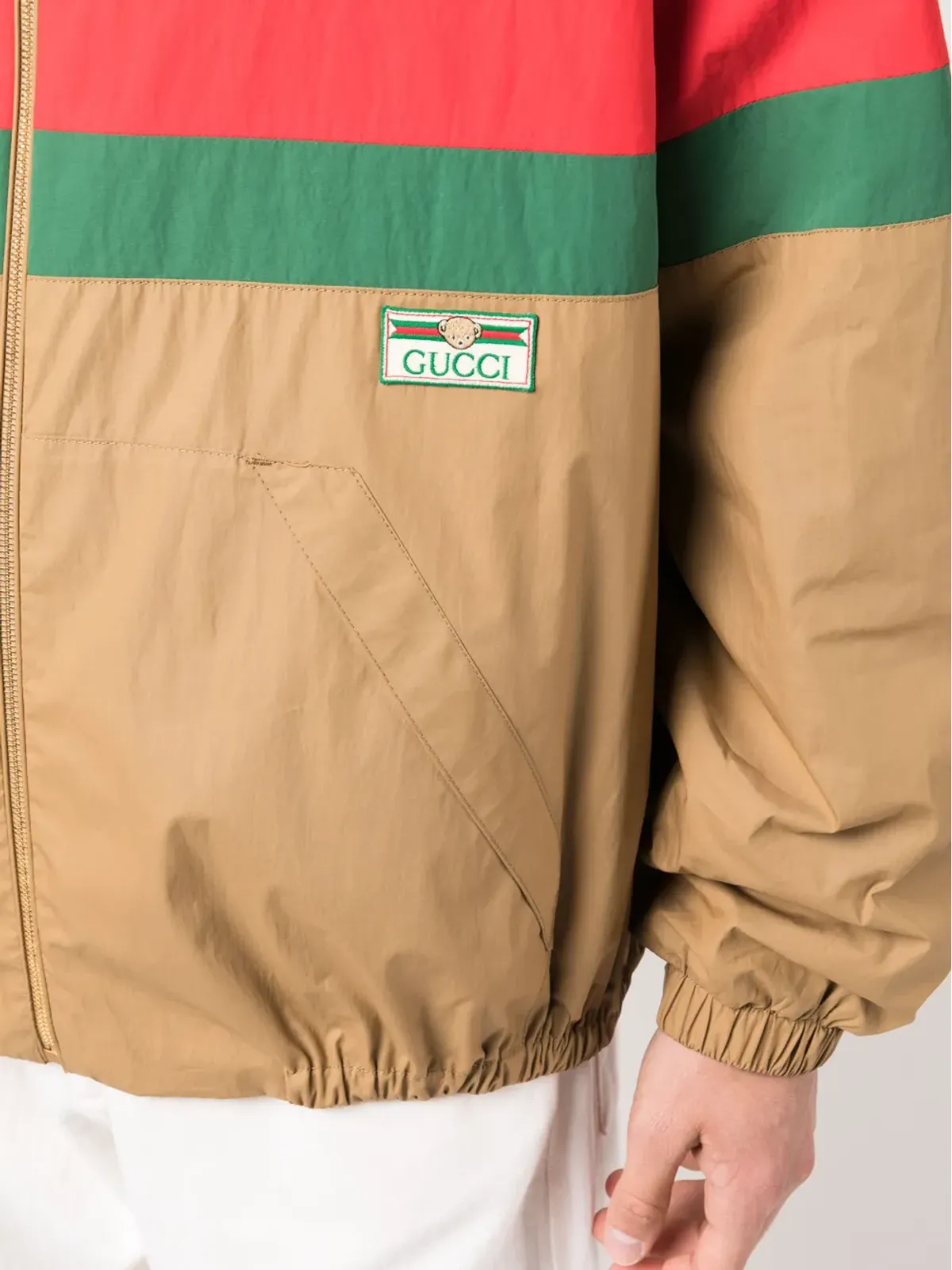 Gucci ウェブストライプジップアップシャツジャケット - 画像5
