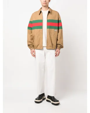 Gucci ウェブストライプジップアップシャツジャケット - サムネイル2
