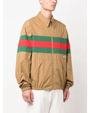 Gucci ウェブストライプジップアップシャツジャケット - サムネイル3