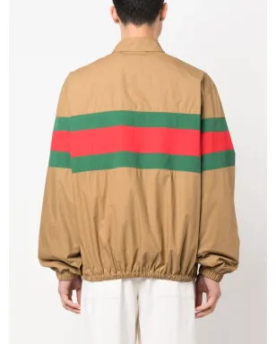 Gucci ウェブストライプジップアップシャツジャケット - サムネイル4