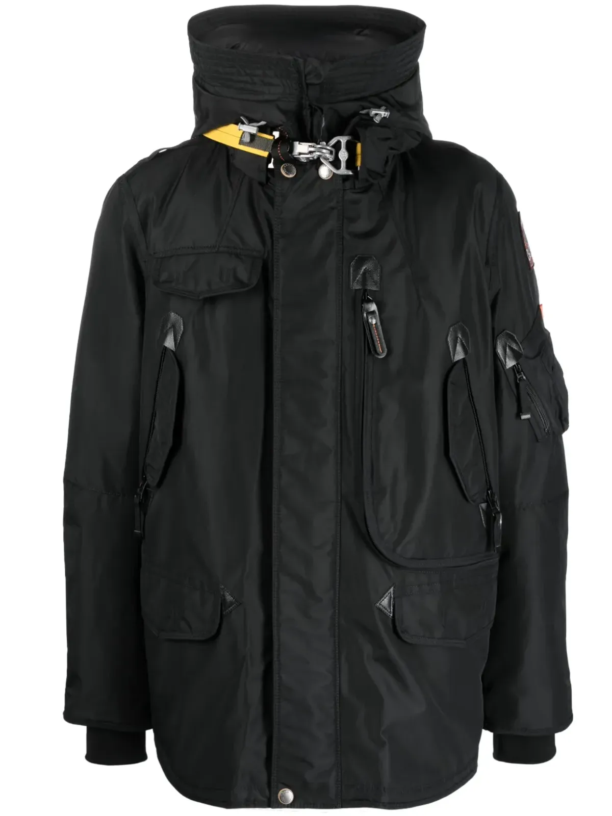 Parajumpers ミリタリーフード付きジャケット ブラック - 画像1