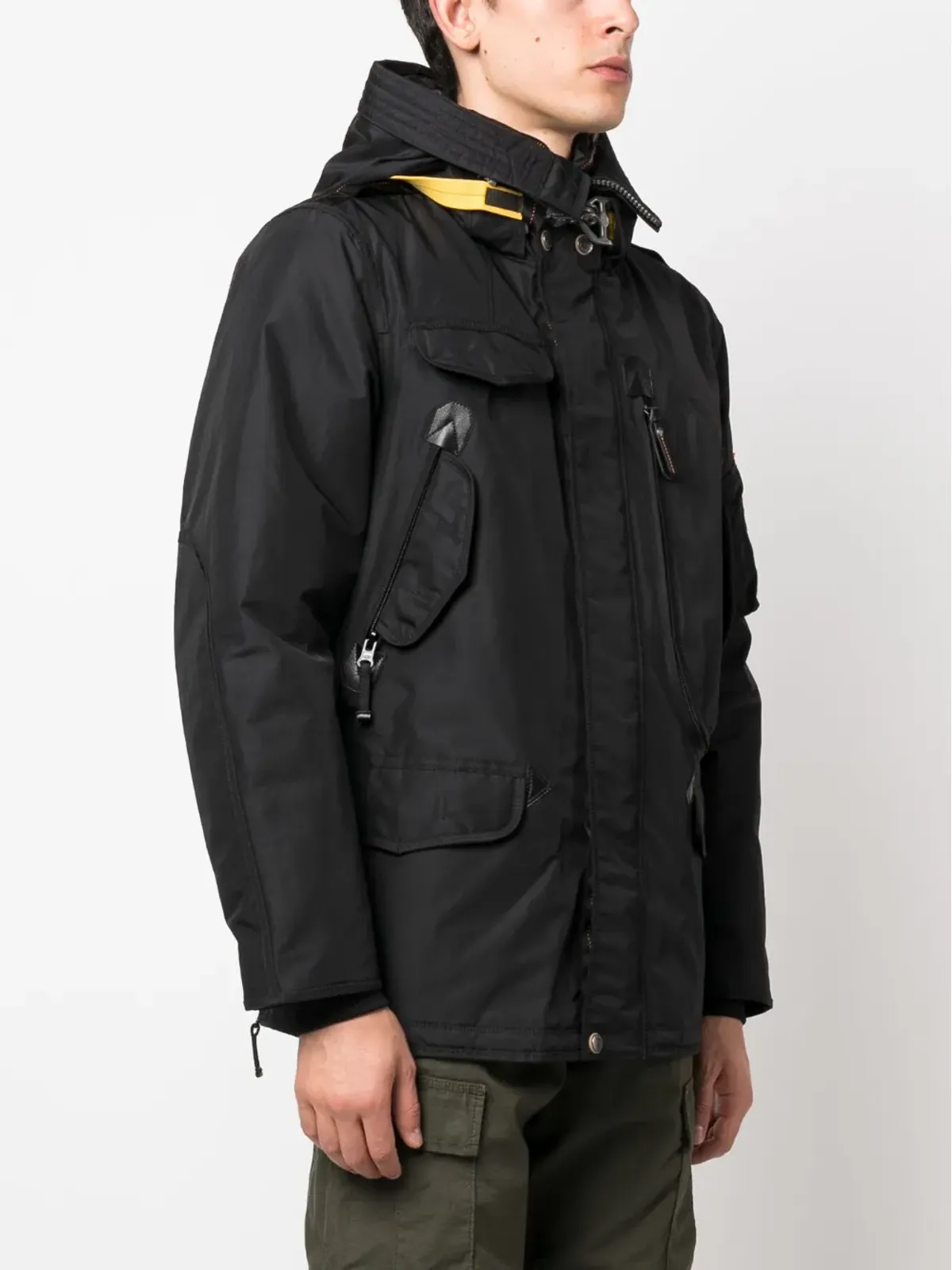 Parajumpers ミリタリーフード付きジャケット ブラック - 画像3