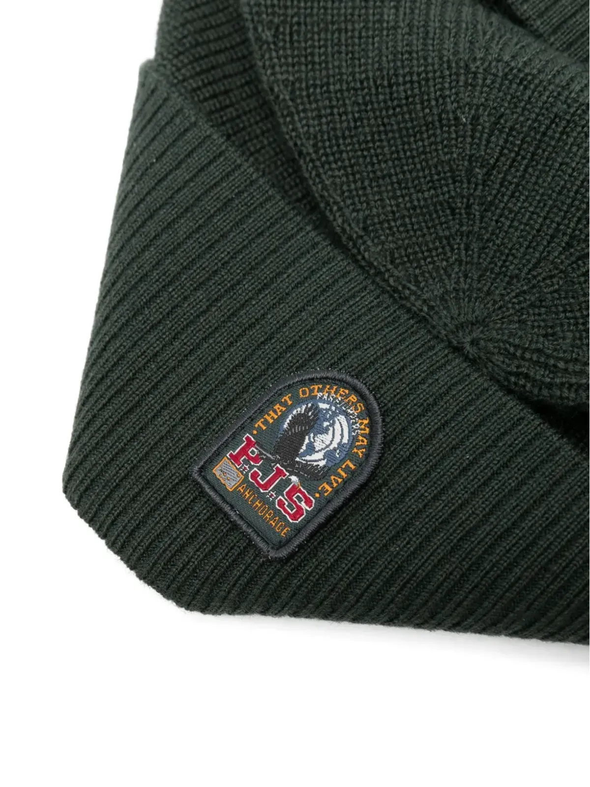 Parajumpers ロゴパッチ付きリブ編みビーニー - 画像2