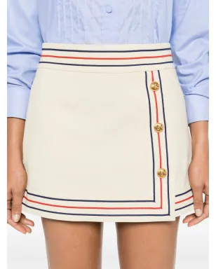 Gucci ストライプボーダー ミニスカート - Neutrals - サムネイル5