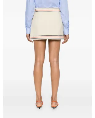 Gucci ストライプボーダー ミニスカート - Neutrals - サムネイル4