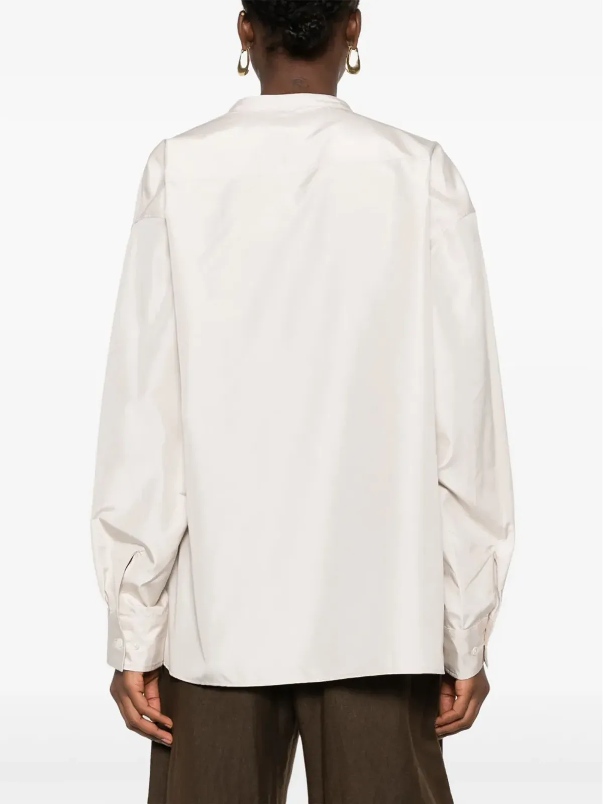 LEMAIRE ドレープシルクシャツ - 画像4