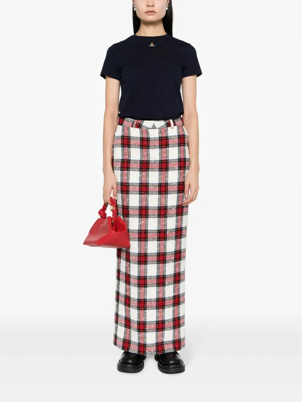 Vivienne Westwood Orb刺繍入り 半袖Tシャツ - ブルー - 画像2