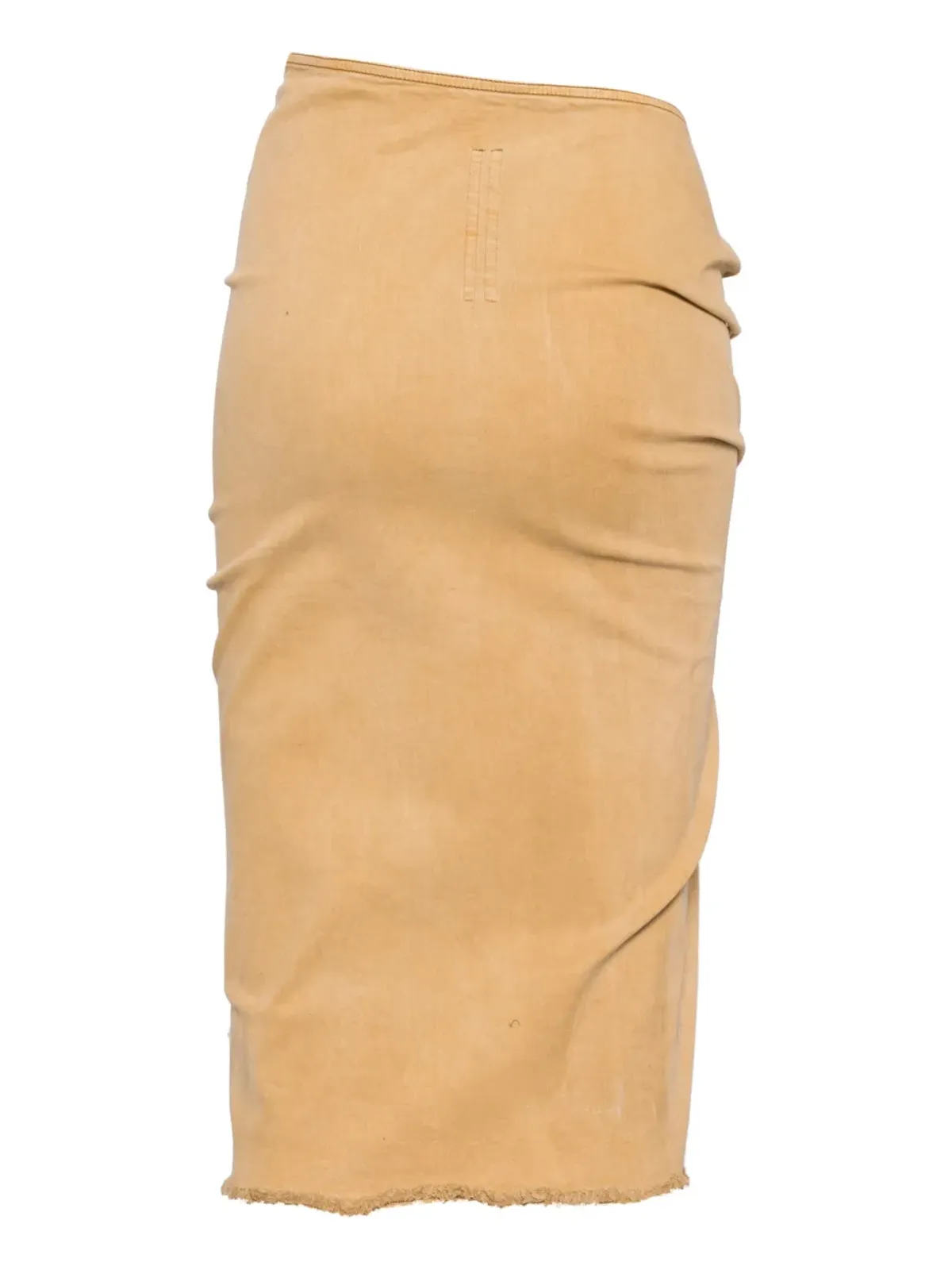 Rick Owens DRKSHDW EDFU フロントスリット デニムスカート - ブラウン - 画像2