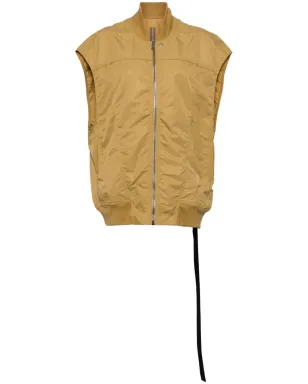 Rick Owens DRKSHDW ジャンボ フライト ジップ付きジレ ブラウン - サムネイル1