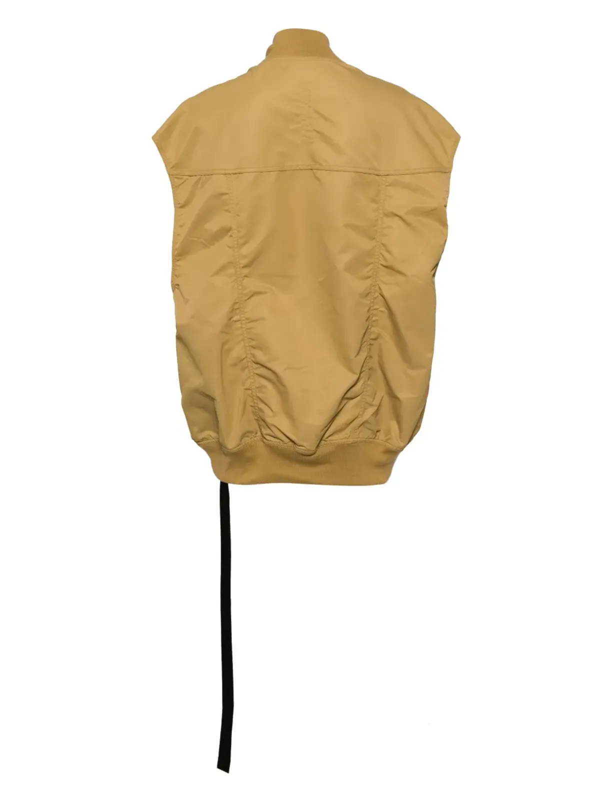 Rick Owens DRKSHDW ジャンボ フライト ジップ付きジレ ブラウン - 画像2