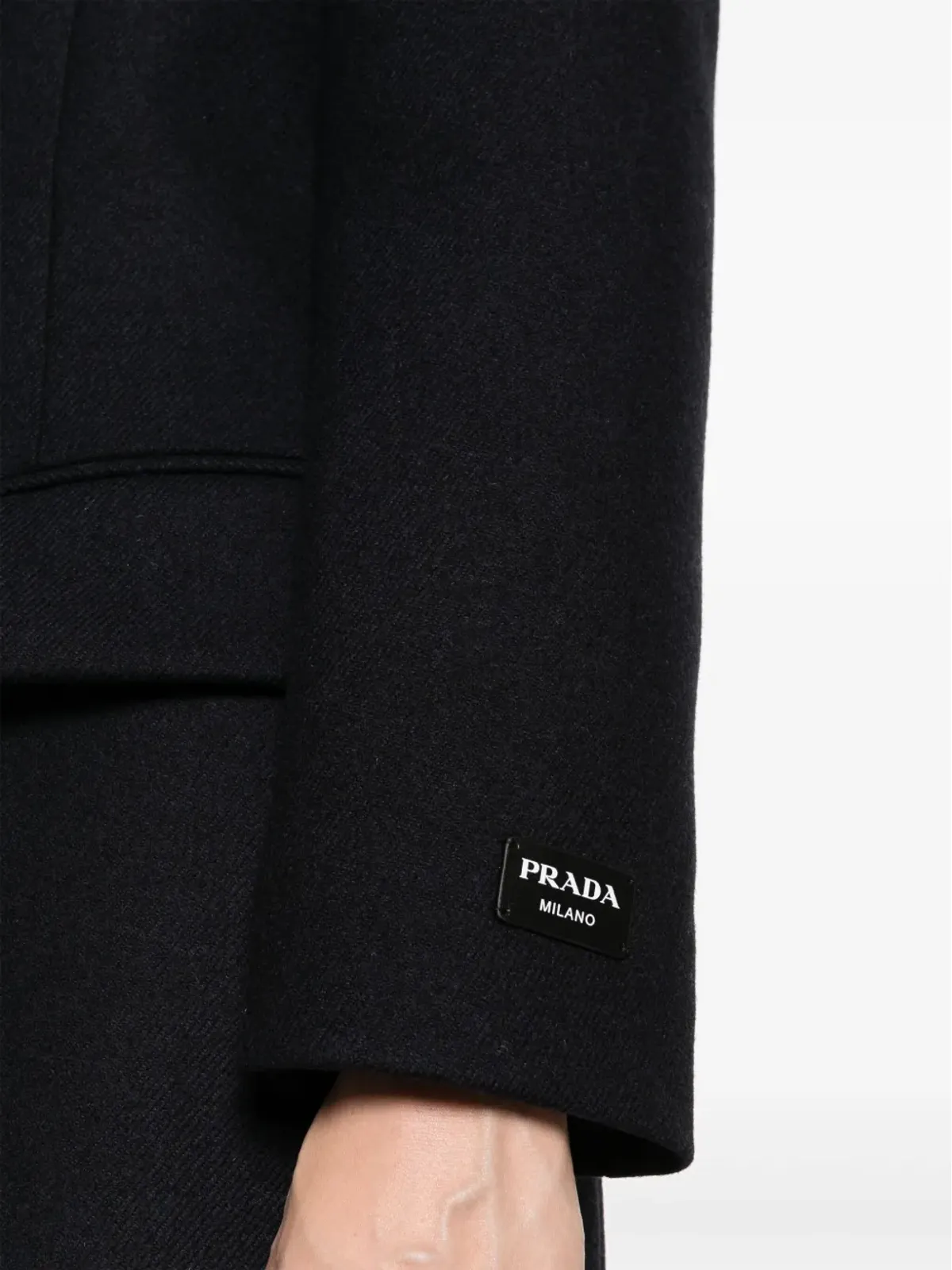 Prada バージンウール ダブルブレストコート - ブルー - 画像5
