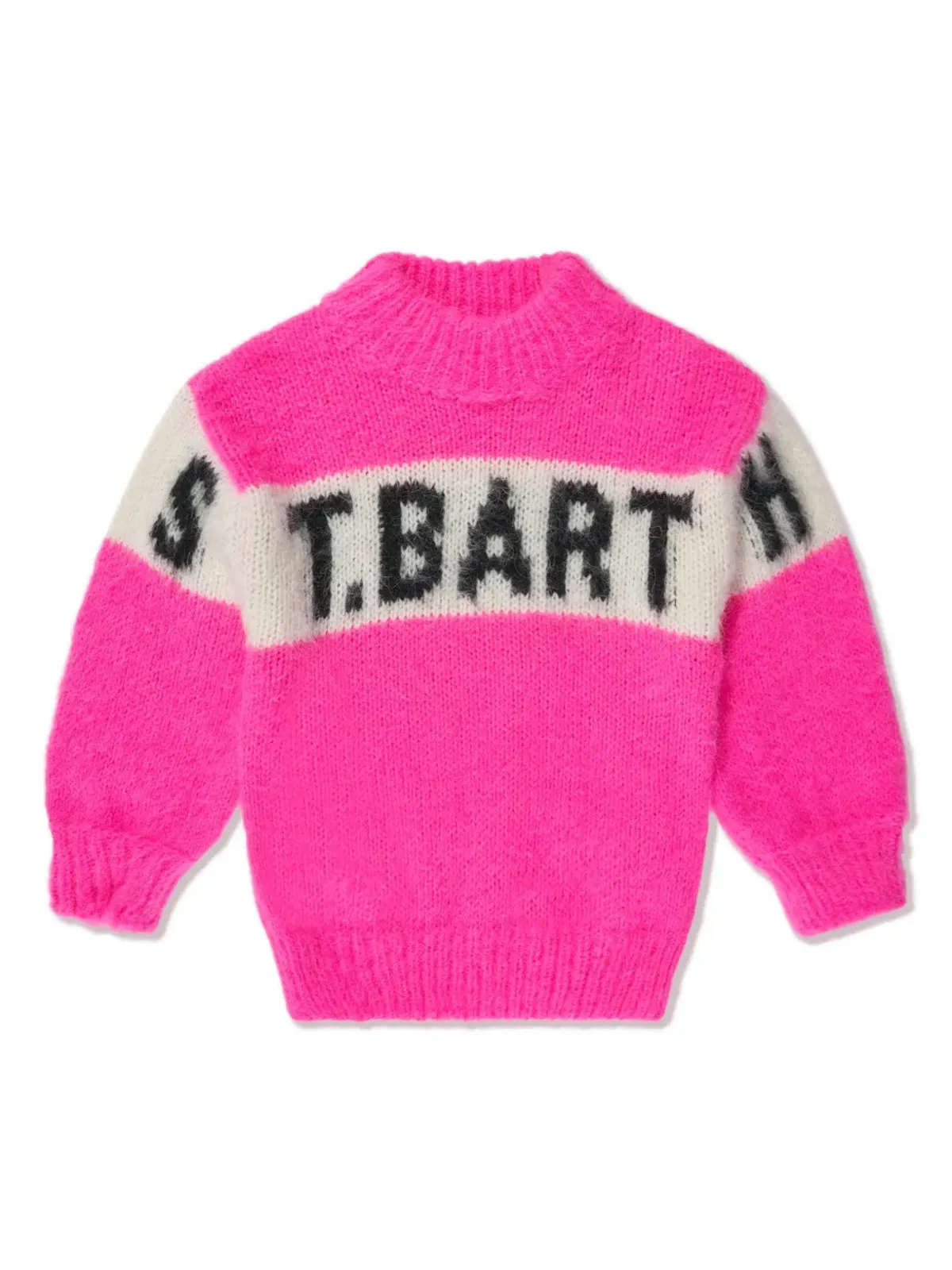 MC2 Saint Barth Kids インターシャ編みモックネックジャンパー - 画像1