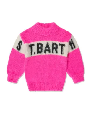 MC2 Saint Barth Kids インターシャ編みモックネックジャンパー - サムネイル1