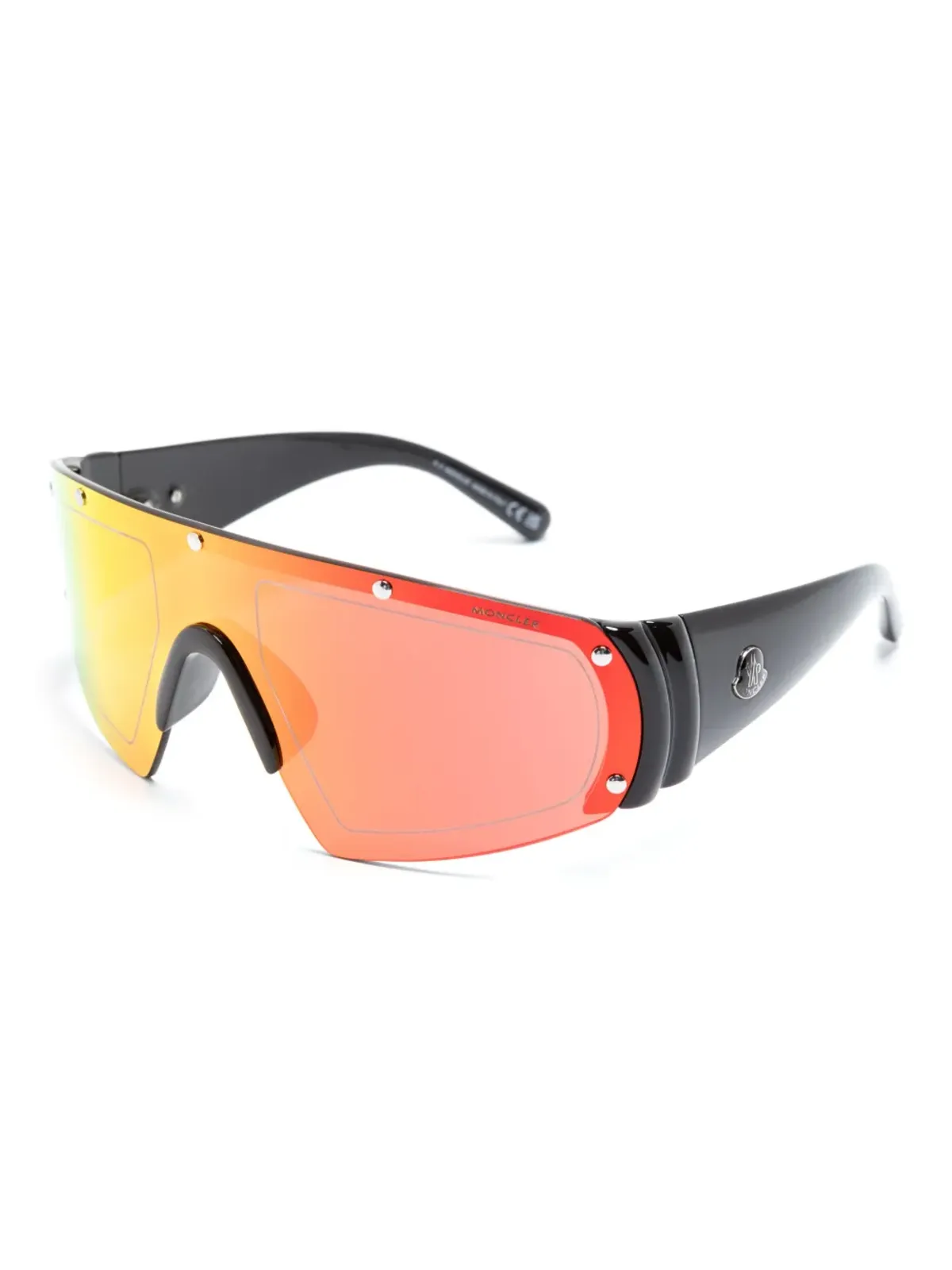 Moncler Eyewear シールドフレーム ミラーレンズ サングラス - 画像2