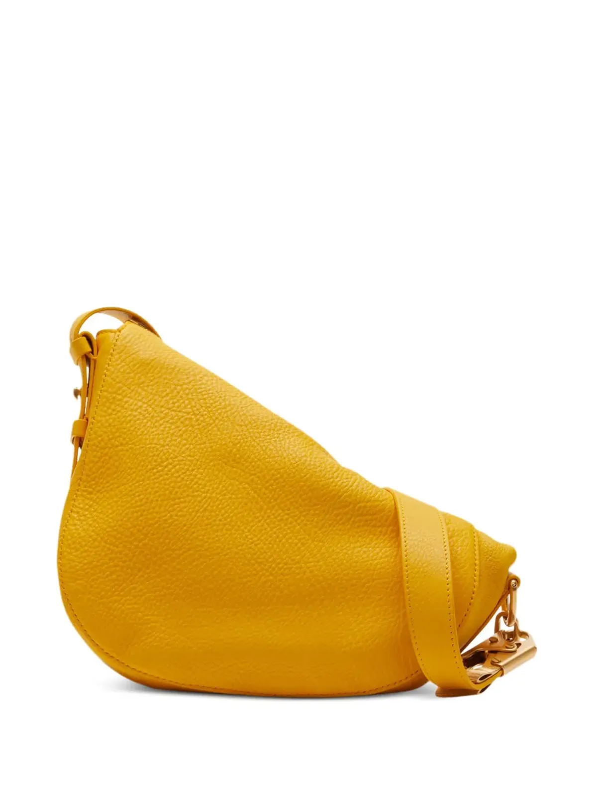 Burberry ジップアップ レザー ショルダーバッグ イエロー - 画像2