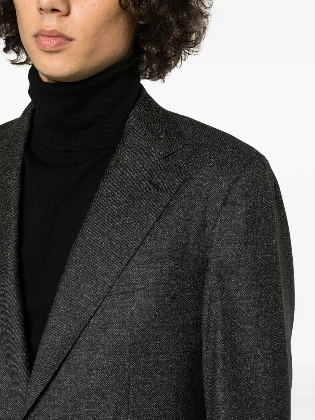 Caruso シングルブレスト ウールスーツ - 画像5