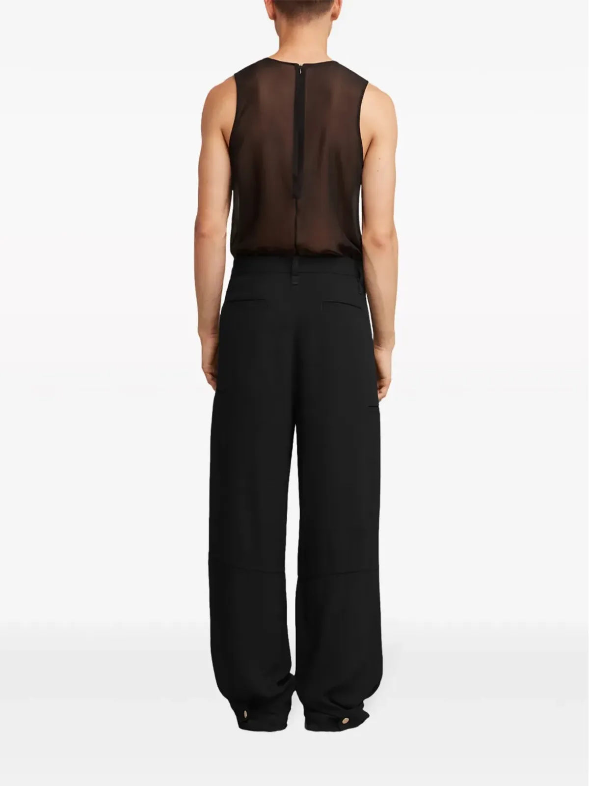 AMI Paris テーラード ワイドレッグパンツ - 画像4
