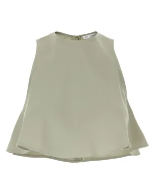 AMI Paris クレープ生地のクロップトップ - サムネイル1