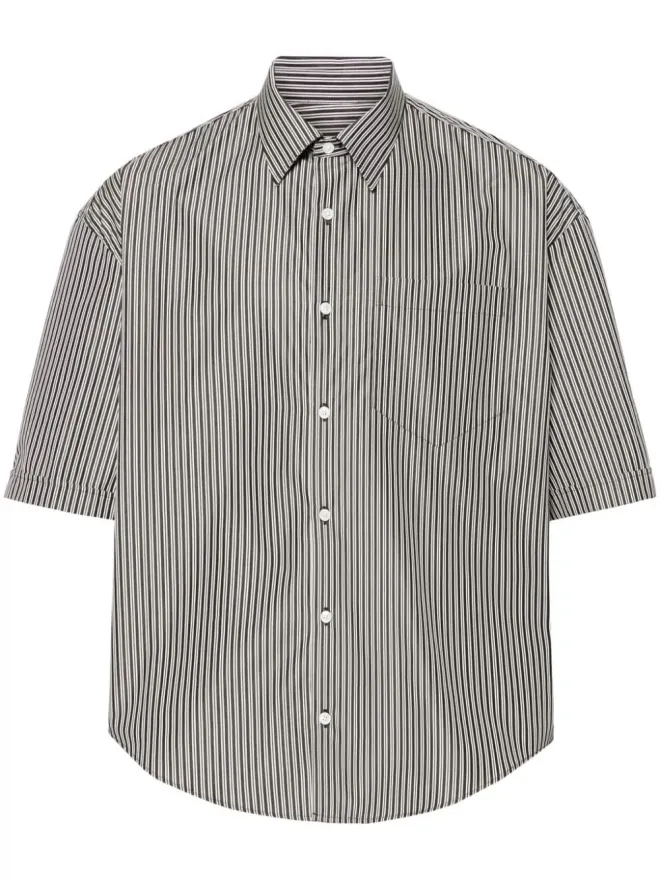 AMI Paris AMI Paris ストライプ柄コットンシャツの商品画像