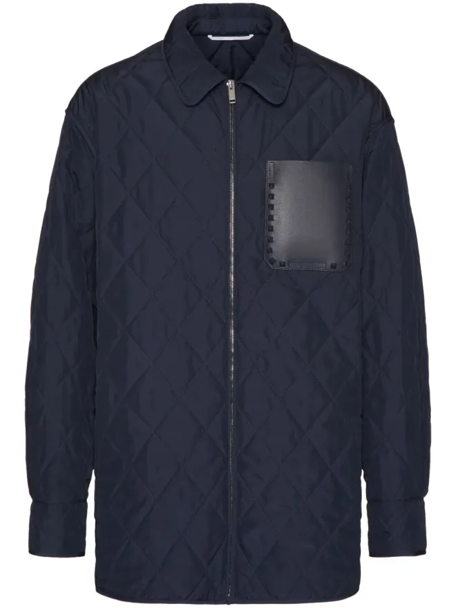 Valentino Garavani Valentino Garavani ロックスタッド アンタイトルド キルテッド シャツジャケットの商品画像