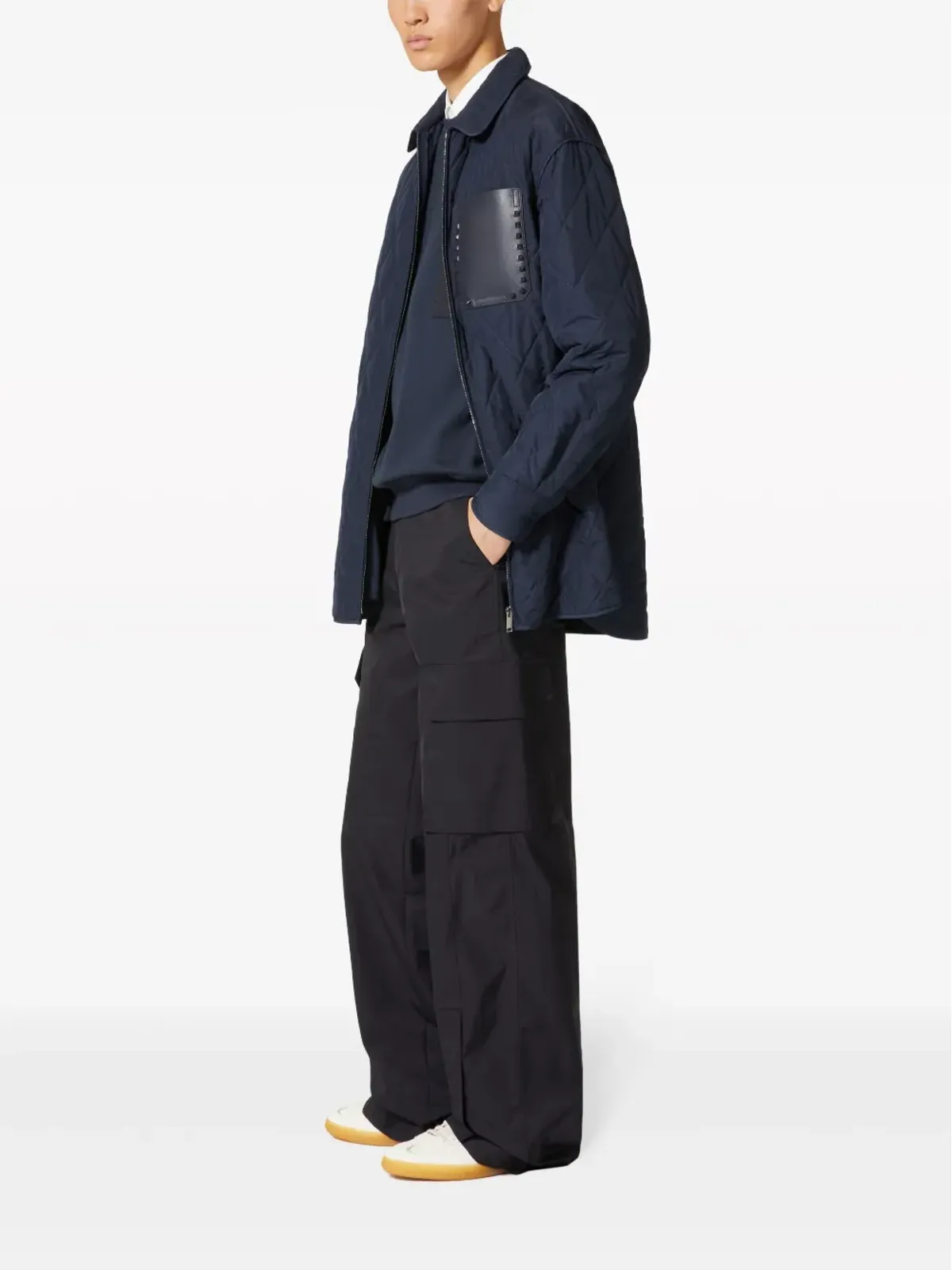 Valentino Garavani ロックスタッド アンタイトルド キルテッド シャツジャケット - 画像2