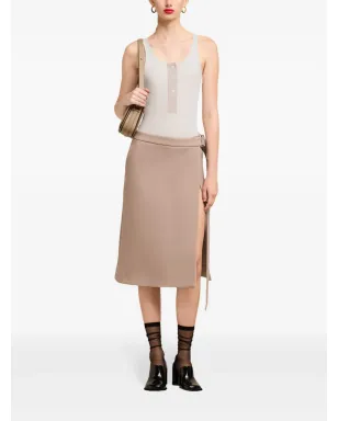 AMI Paris ボタンフロント コットンリブ タンクトップ - サムネイル2