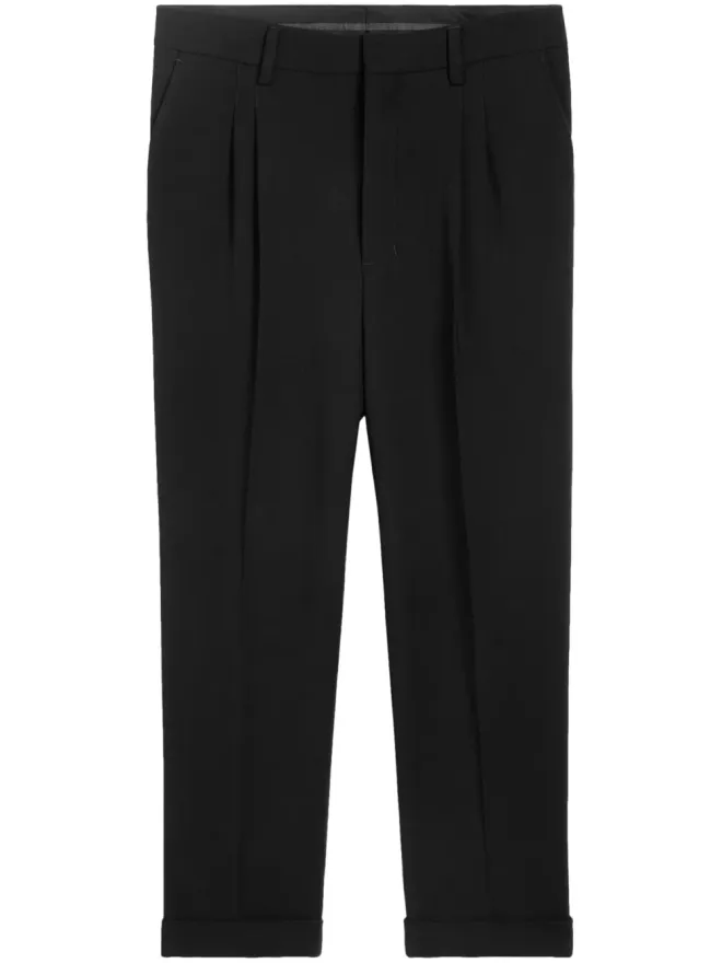 AMI Paris AMI Paris センタープレス入り テーパードパンツ ブラックの商品画像