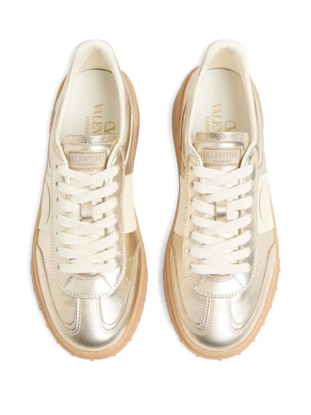 Valentino Garavani Upvillage レザー スニーカー - ゴールド - 画像3