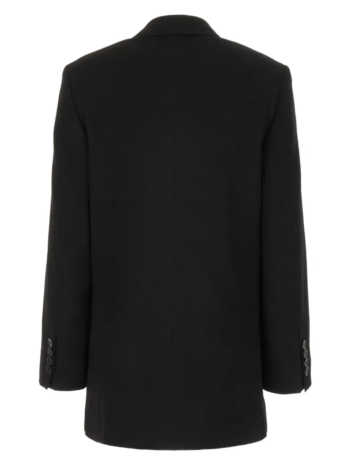 AMI Paris クレープ生地のシングルブレストブレザー - ブラック - 画像2