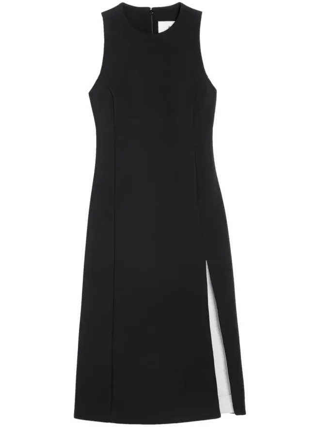 AMI Paris AMI Paris ノースリーブ ヴァージンウール ミディドレス - ブラックの商品画像