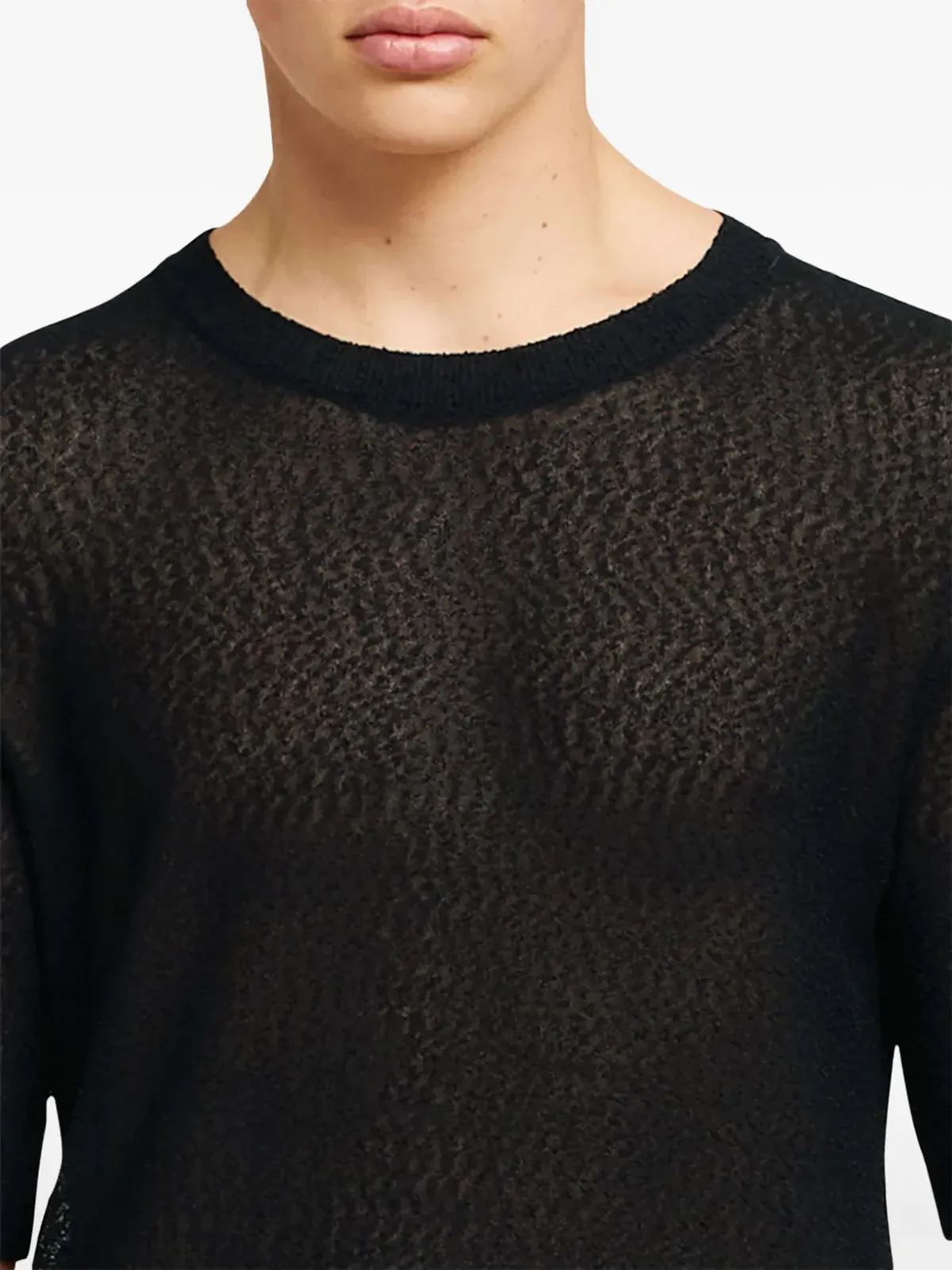 AMI Paris セミシアー Tシャツ ブラック - 画像5