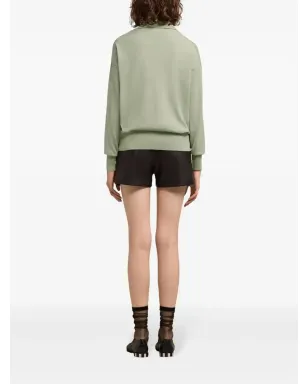 AMI Paris Ami de Coeur ニットポロシャツ - グリーン - サムネイル5