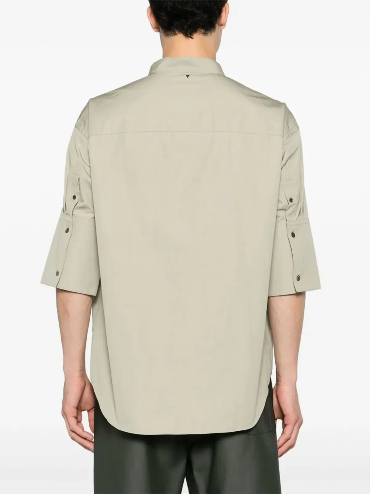 AMI Paris バンドカラーコットンシャツ - 画像5