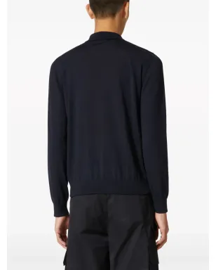 Valentino Garavani ロングスリーブポロシャツ ブラック - サムネイル4