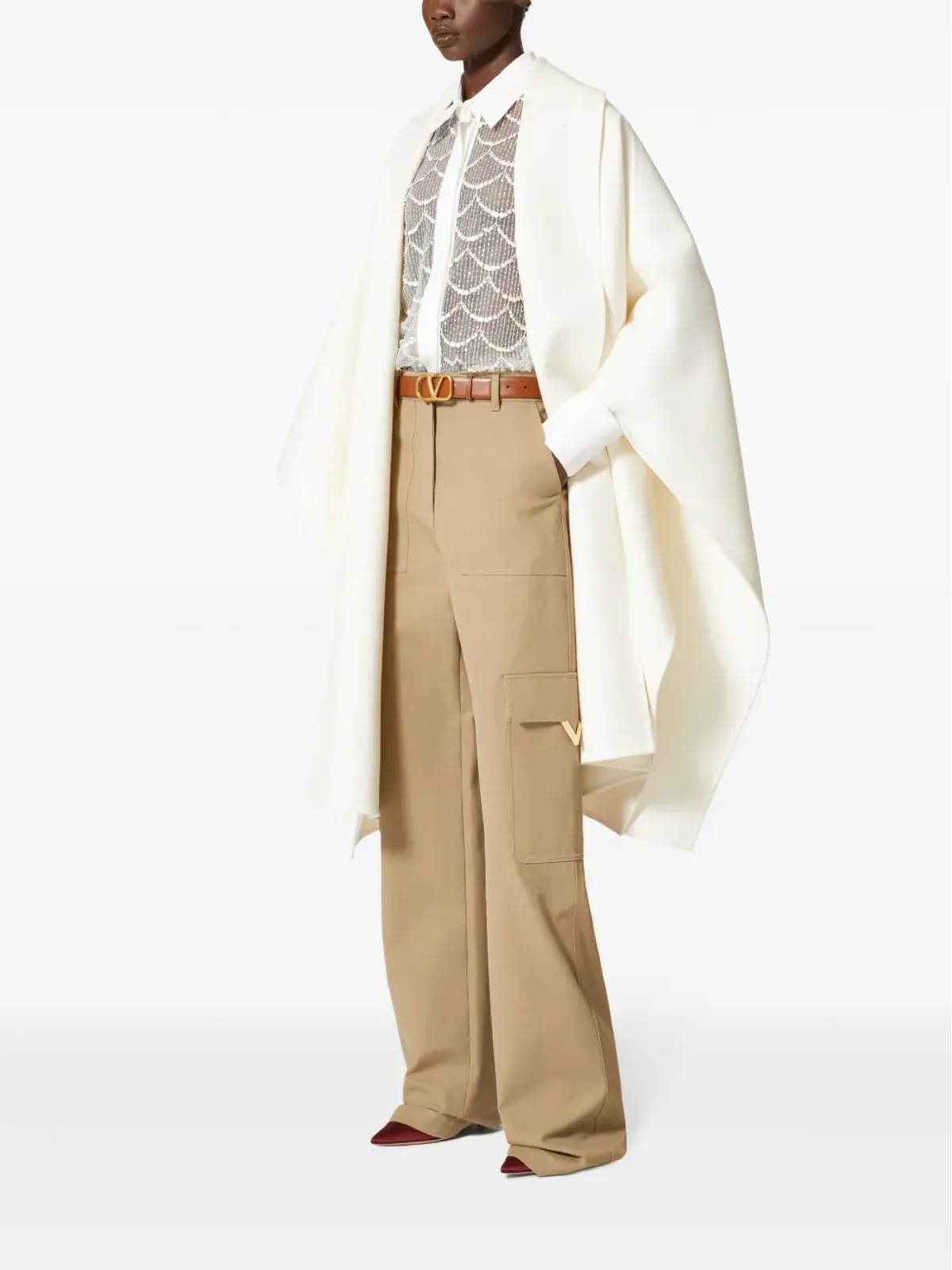 Valentino Garavani キャンバスカーゴパンツ - 画像2