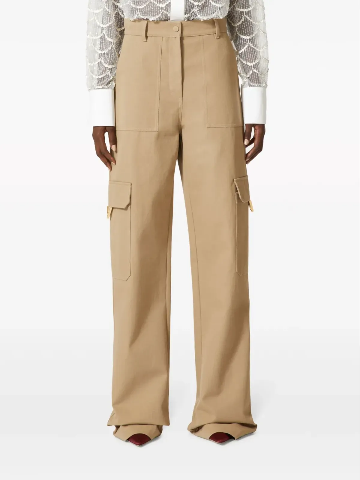 Valentino Garavani キャンバスカーゴパンツ - 画像3