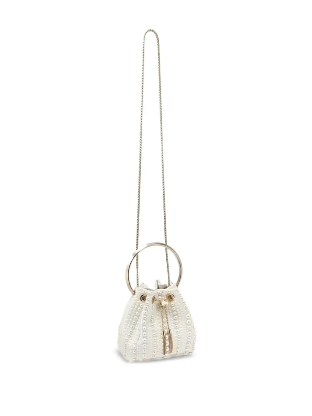Jimmy Choo ボンボン サテン ミニバッグ - ニュートラルカラー - 画像5