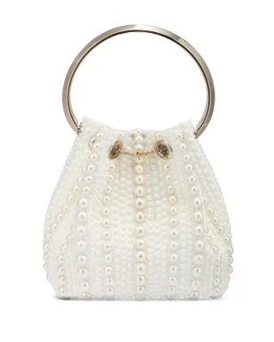 Jimmy Choo ボンボン サテン ミニバッグ - ニュートラルカラー - サムネイル2