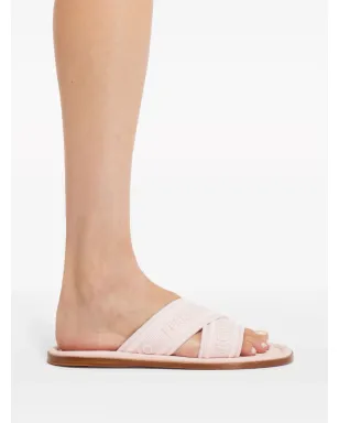 Ferragamo ロゴジャカード クロスオーバーストラップ サンダル - ピンク - サムネイル5