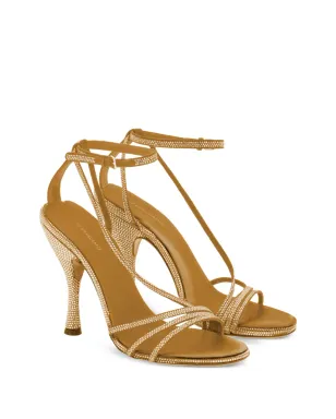 Ferragamo クリスタルエンブリッシュ レザーサンダル - サムネイル2