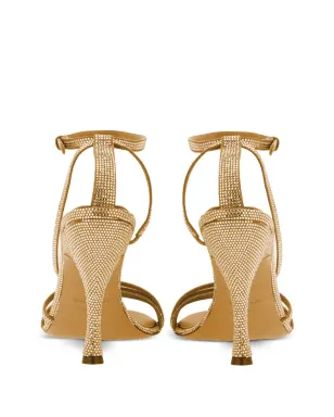Ferragamo クリスタルエンブリッシュ レザーサンダル - サムネイル3