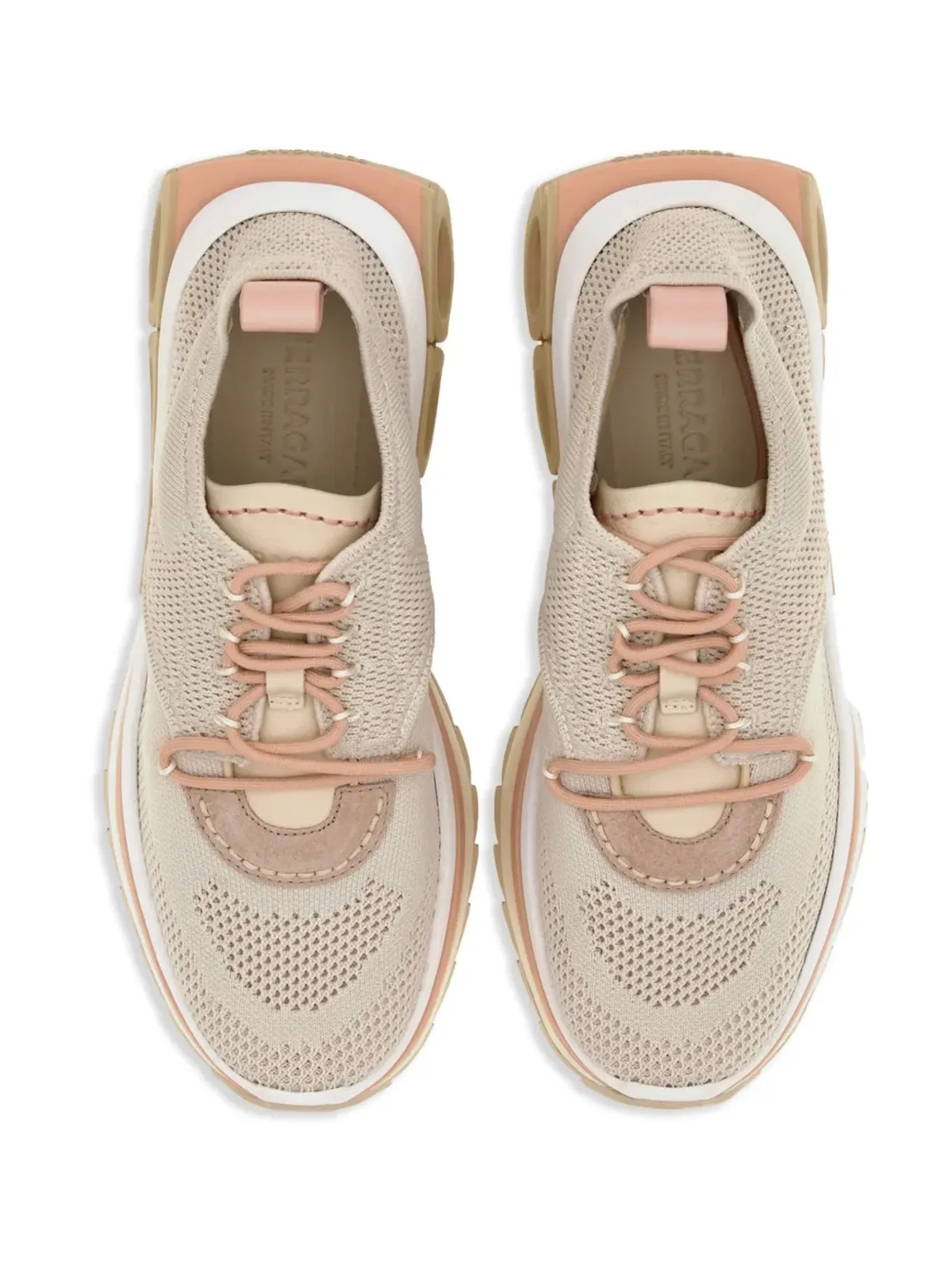Ferragamo ガンシニ パネルドスニーカー グレー - 画像4