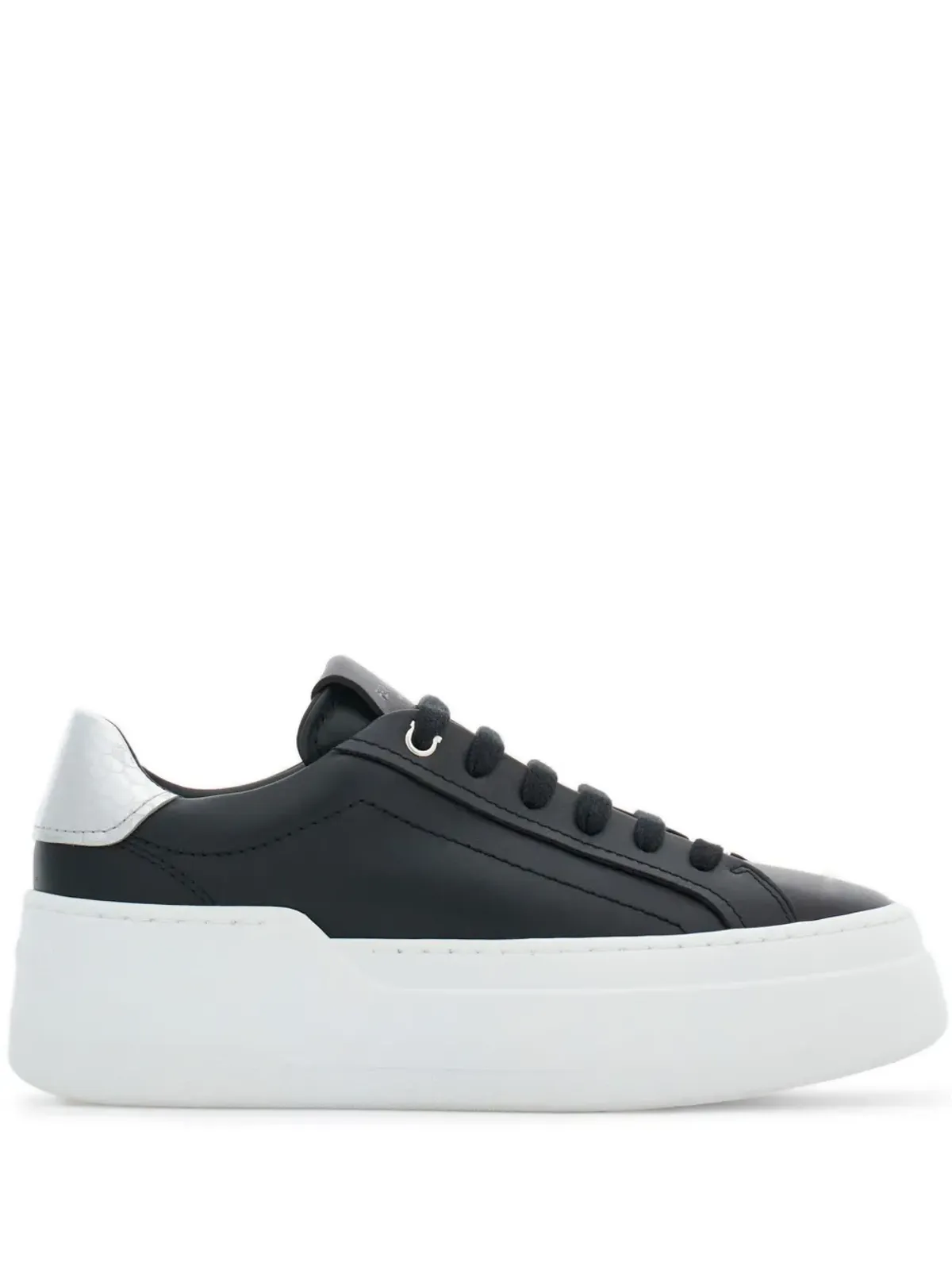 Ferragamo ロゴパッチ レザー スニーカー - 画像1