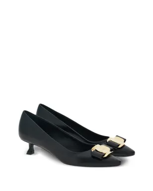Ferragamo ニュー ヴァラ 40mm レザーパンプス - ブラック - サムネイル2