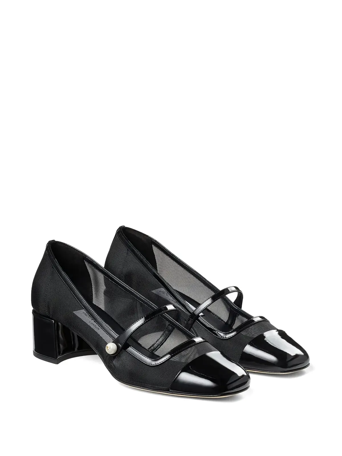 Jimmy Choo Elisa 45 レザー パンプス - ブラック - 画像2