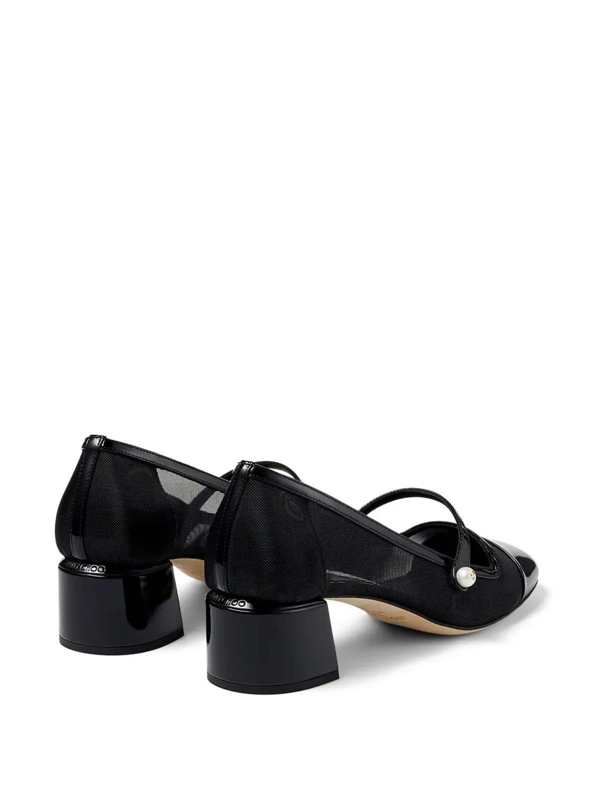 Jimmy Choo Elisa 45 レザー パンプス - ブラック - 画像3