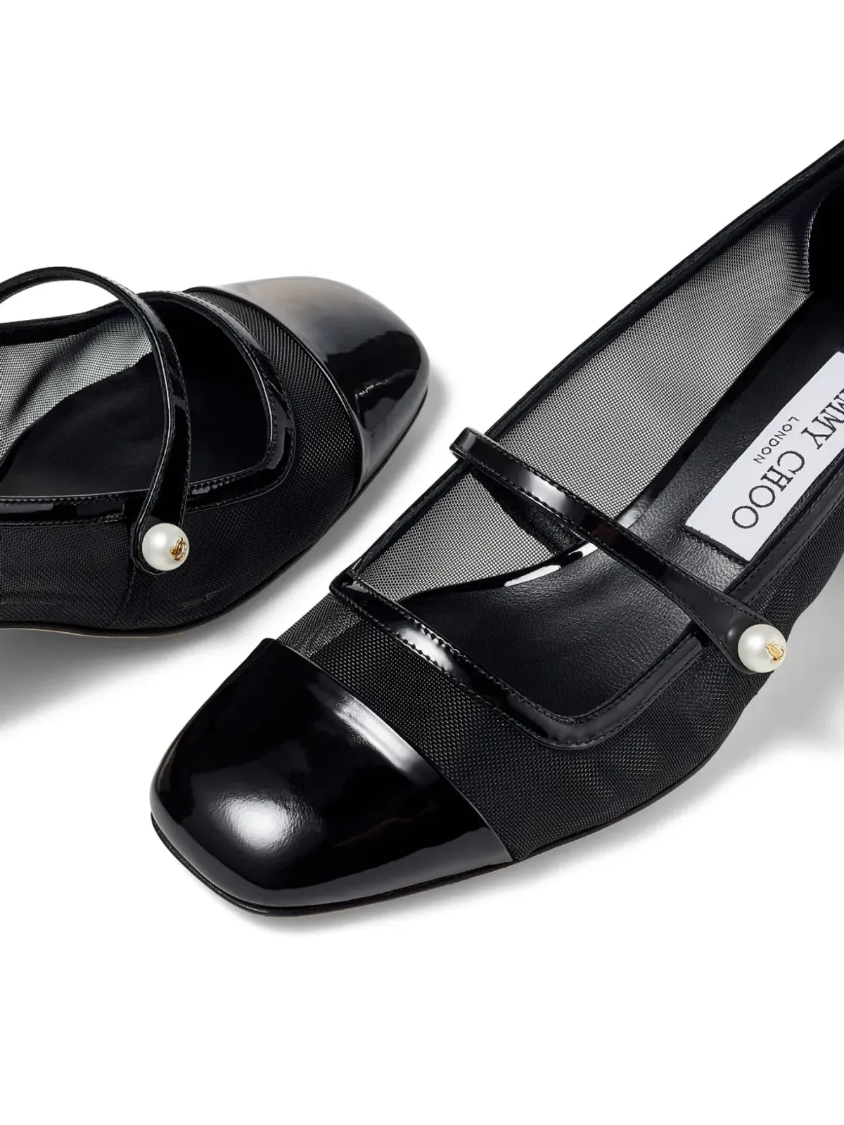 Jimmy Choo Elisa 45 レザー パンプス - ブラック - 画像4