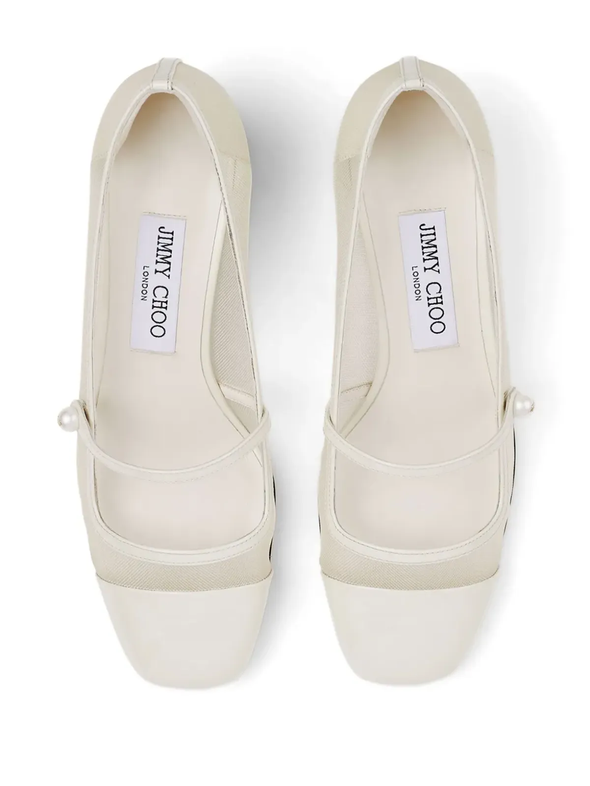 Jimmy Choo Elisa 45mm レザー パンプス - ホワイト - 画像5