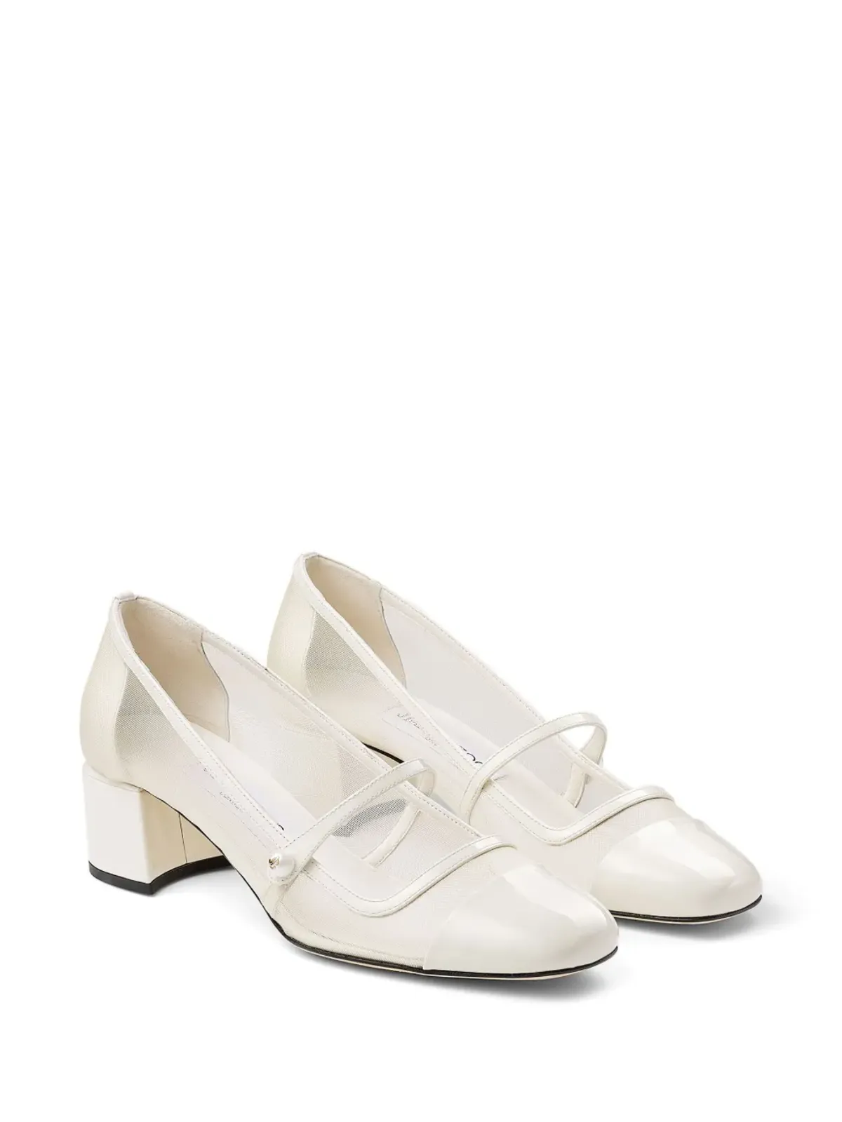 Jimmy Choo Elisa 45mm レザー パンプス - ホワイト - 画像2
