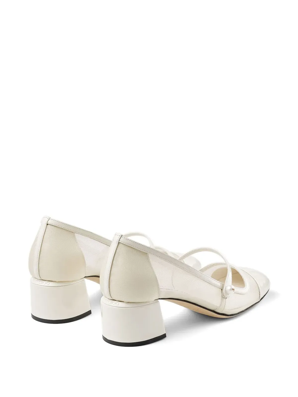 Jimmy Choo Elisa 45mm レザー パンプス - ホワイト - 画像3